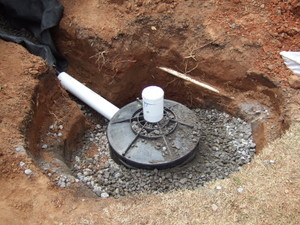 Residential drainage system installation 1
