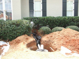 Residential drainage system installation 4