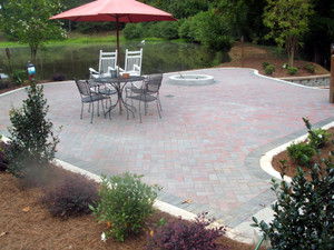 Highlight for Album: Paver Patio and Landscape Installation
